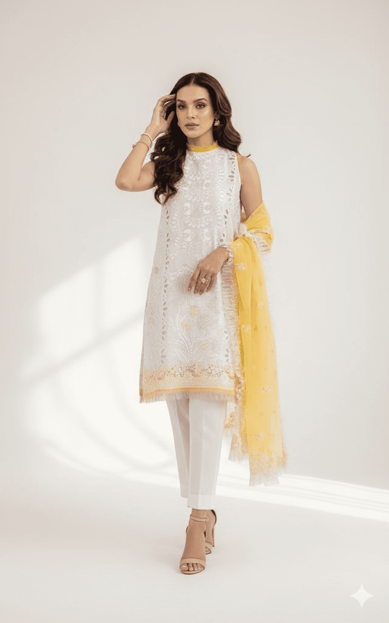 Asifa Nabeel Eid Premium Lawn Embroidered Suit