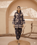 Midnight Blossom Printed Lawn Cord Set