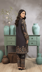 Charcoal Ethnic Motif 2‑Piece Set