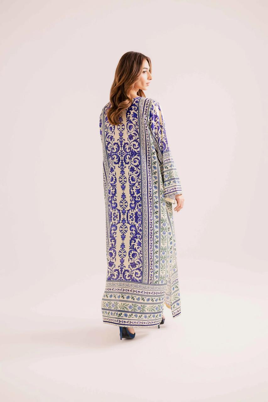 Digital printed long kurta set 2pc stitched suit CODE-BHL07