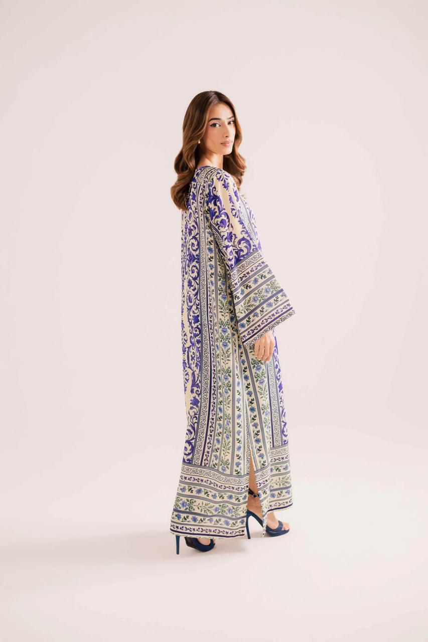 Digital printed long kurta set 2pc stitched suit CODE-BHL07