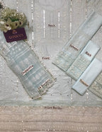 9mm sequence heavy embroided luxury lawn unstiched 3pc suit CODE-BHL03