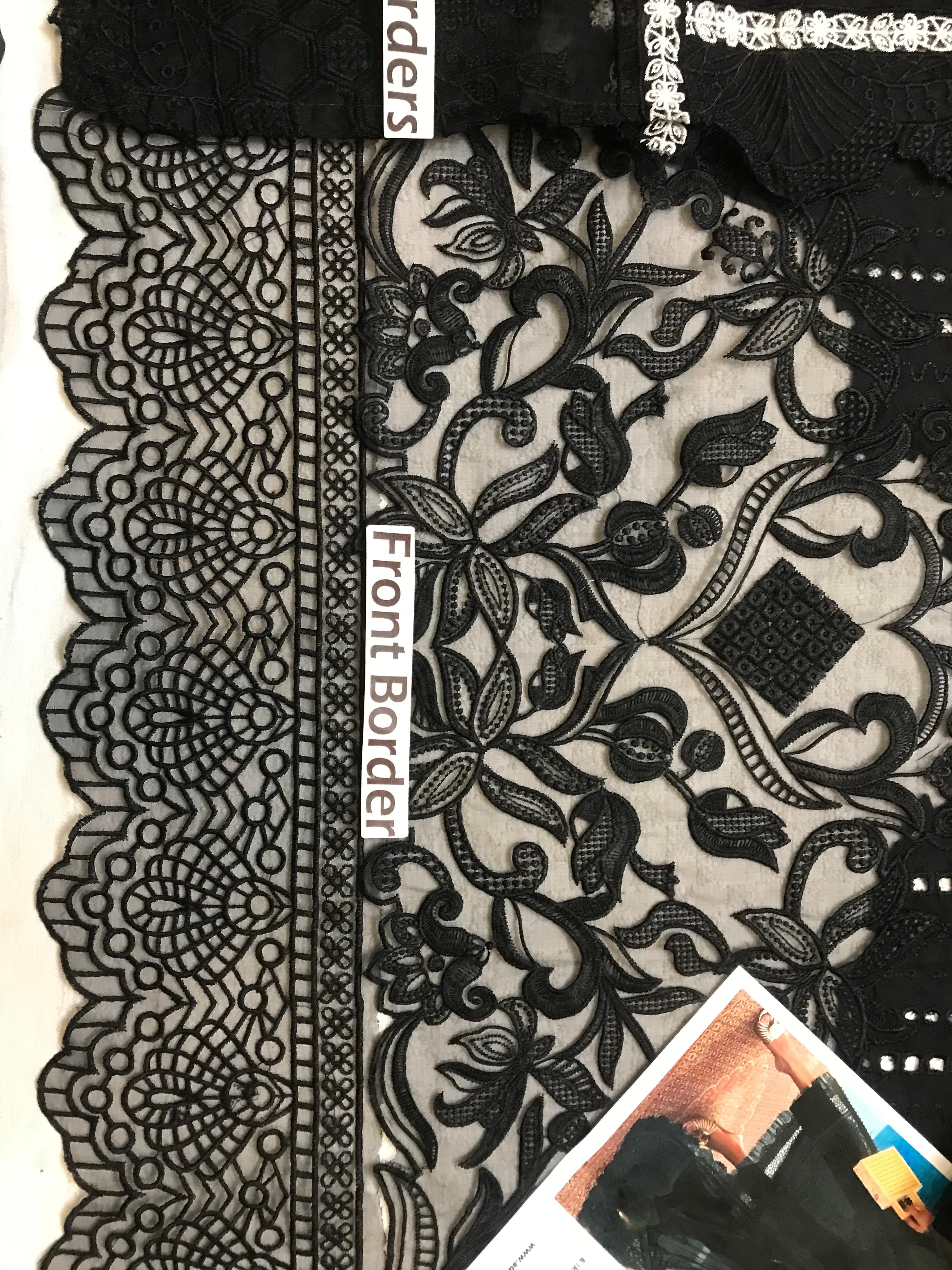 Chinkenkari luxury  lawn unstiched 3pc suit heavy embroided CODE-BHL02