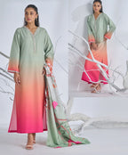 Tie and die digital printed 3pc suit CODE-BHSL08