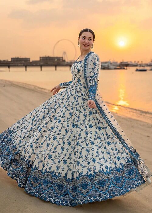 Hania amir digital printed exclusive maxi CODE-BHL09