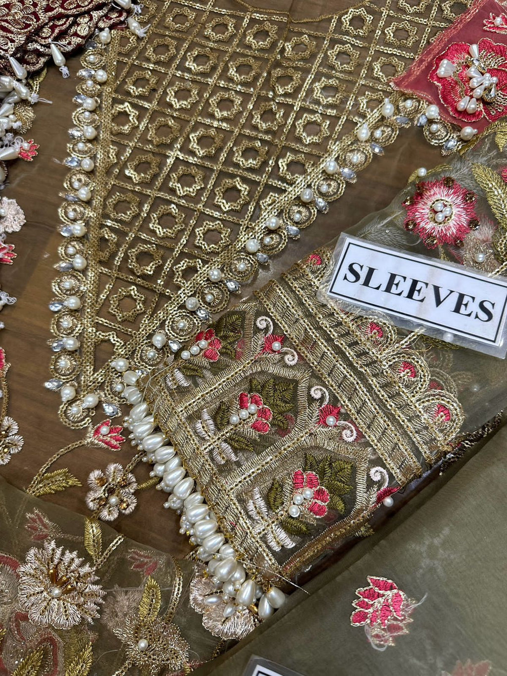 Crimson luxury heavy embroided suit CODE -BHOR01