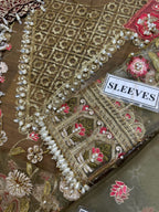 Crimson luxury heavy embroided suit CODE -BHOR01