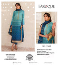 Baroque Printed lawn with embroidery patches 3pc CODE-BHL011