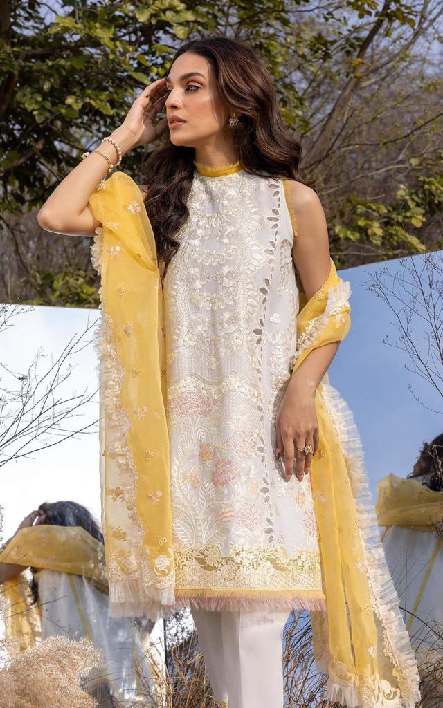 Asifa Nabeel Eid Premium Lawn Embroidered Suit